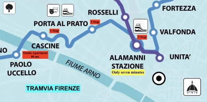 Indipendent Studio Apartment With Terrace - Parking Florence 0*,